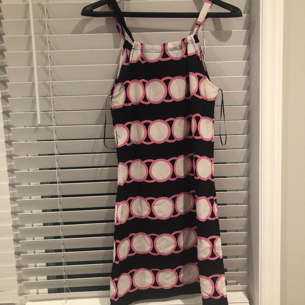 Crown and Ivy dress - navy and pink